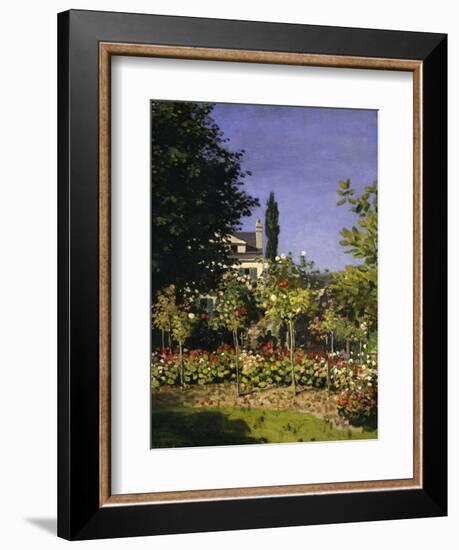 Garden in Bloom, c.1866-Claude Monet-Framed Giclee Print