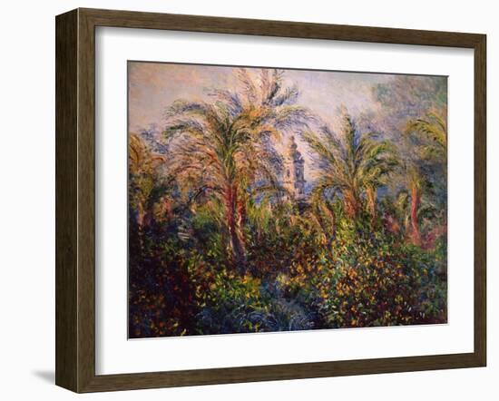 Garden in Bordighera, Impression of Morning, 1884-Claude Monet-Framed Giclee Print