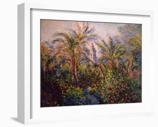 Garden in Bordighera, Impression of Morning, 1884-Claude Monet-Framed Giclee Print