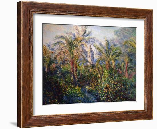 Garden in Bordighera, Impression of Morning, 1884-Claude Monet-Framed Giclee Print