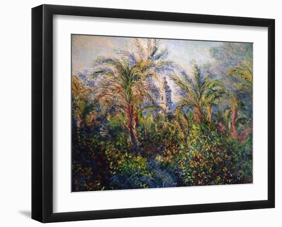 Garden in Bordighera, Impression of Morning, 1884-Claude Monet-Framed Giclee Print