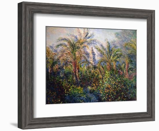 Garden in Bordighera, Impression of Morning, 1884-Claude Monet-Framed Giclee Print