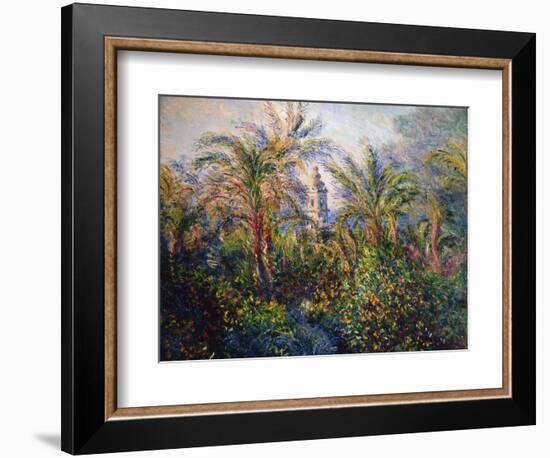 Garden in Bordighera, Impression of Morning, 1884-Claude Monet-Framed Giclee Print