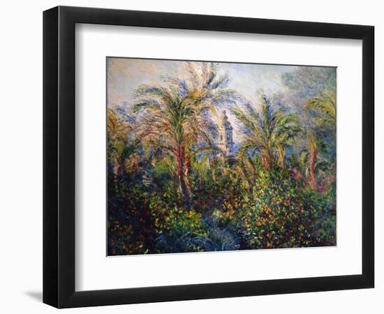 Garden in Bordighera, Impression of Morning, 1884-Claude Monet-Framed Giclee Print