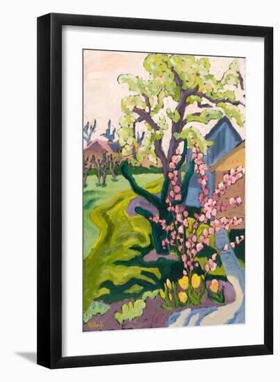 Garden In Dusk Light, 2006-Marta Martonfi-Benke-Framed Giclee Print