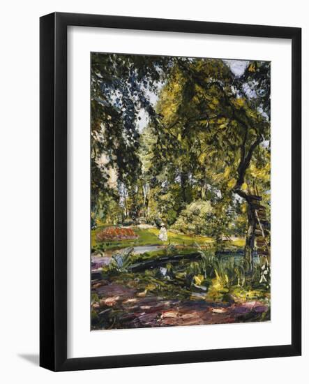 Garden in Godrammstein with a Twisted Tree and Pond; Garten in Godrammstein Mit Verwachsenem Baum…-Max Slevogt-Framed Giclee Print