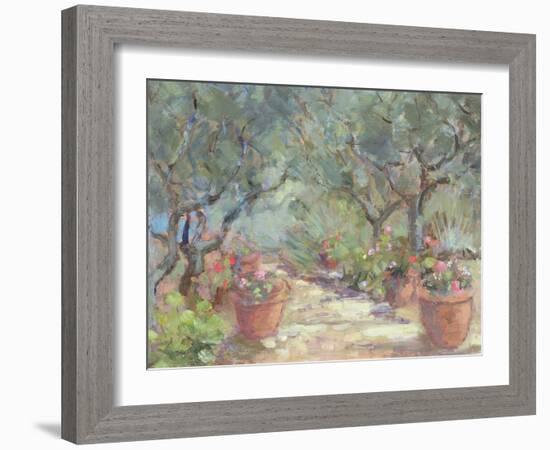 Garden in Porto Ercole, Italy, 1996-Karen Armitage-Framed Giclee Print