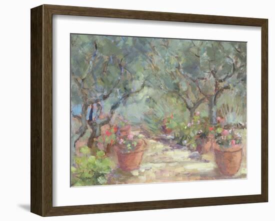 Garden in Porto Ercole, Italy, 1996-Karen Armitage-Framed Giclee Print