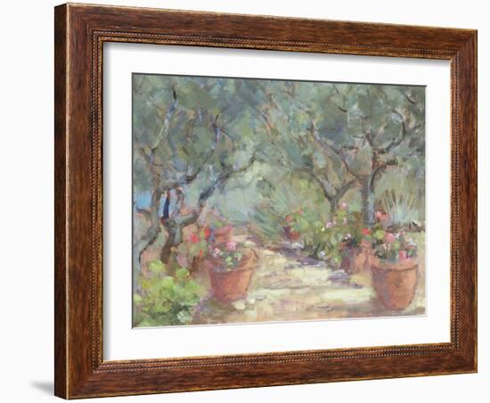 Garden in Porto Ercole, Italy, 1996-Karen Armitage-Framed Giclee Print