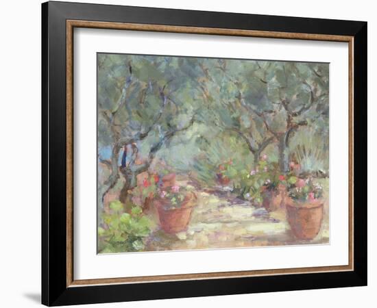 Garden in Porto Ercole, Italy, 1996-Karen Armitage-Framed Giclee Print