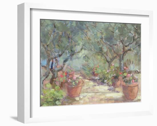 Garden in Porto Ercole, Italy, 1996-Karen Armitage-Framed Giclee Print