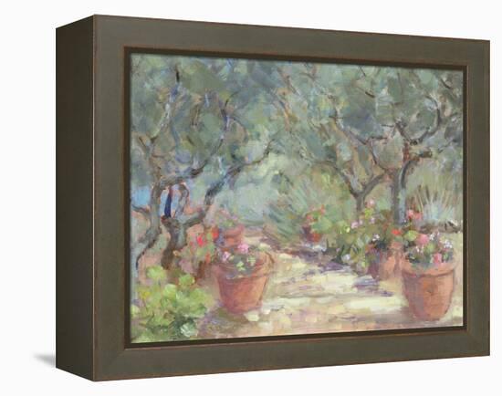 Garden in Porto Ercole, Italy, 1996-Karen Armitage-Framed Premier Image Canvas