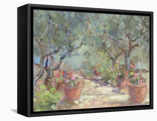 Garden in Porto Ercole, Italy, 1996-Karen Armitage-Framed Premier Image Canvas