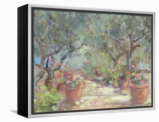 Garden in Porto Ercole, Italy, 1996-Karen Armitage-Framed Premier Image Canvas