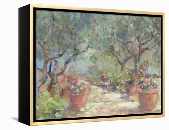 Garden in Porto Ercole, Italy, 1996-Karen Armitage-Framed Premier Image Canvas