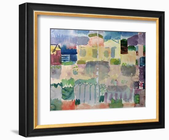 Garden in Saint-Germain, the European Quarter of Tunis, 1914-Paul Klee-Framed Giclee Print