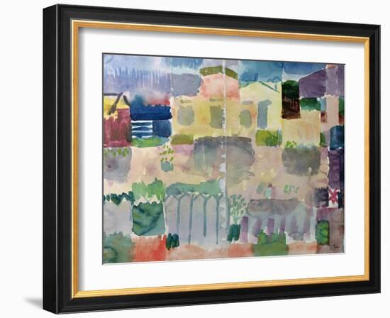 Garden in Saint-Germain, the European Quarter of Tunis, 1914-Paul Klee-Framed Giclee Print