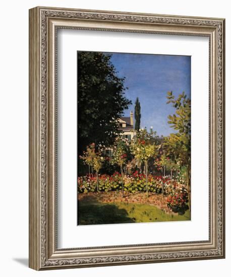 Garden in Sainte-Adresse-Claude Monet-Framed Giclee Print