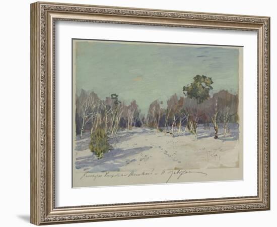 Garden in Snow, 1880S-Isaak Ilyich Levitan-Framed Giclee Print