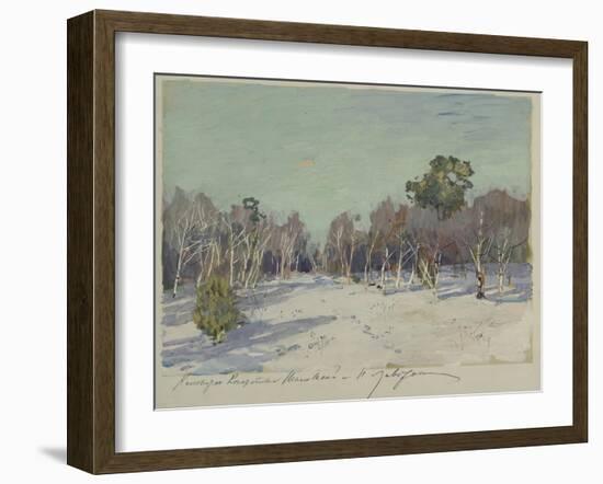 Garden in Snow, 1880S-Isaak Ilyich Levitan-Framed Giclee Print