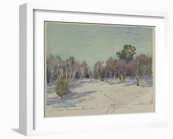 Garden in Snow, 1880S-Isaak Ilyich Levitan-Framed Giclee Print