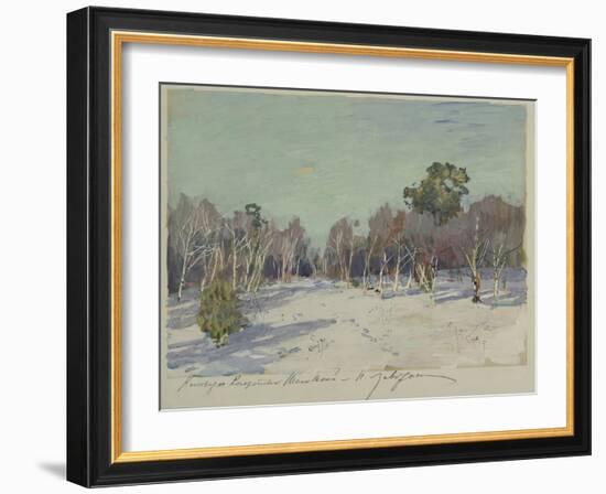 Garden in Snow, 1880S-Isaak Ilyich Levitan-Framed Giclee Print