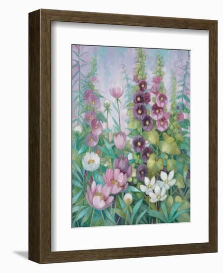 Garden in Spring 2-Vera Hills-Framed Premium Giclee Print