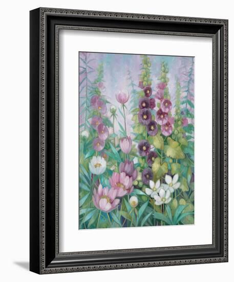 Garden in Spring 2-Vera Hills-Framed Premium Giclee Print