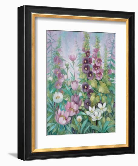 Garden in Spring 2-Vera Hills-Framed Premium Giclee Print