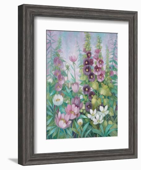 Garden in Spring 2-Vera Hills-Framed Art Print