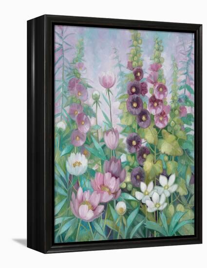 Garden in Spring 2-Vera Hills-Framed Stretched Canvas