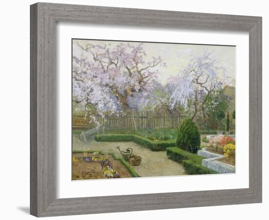 Garden in spring-Paul Reiffenstein-Framed Giclee Print