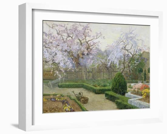 Garden in spring-Paul Reiffenstein-Framed Giclee Print