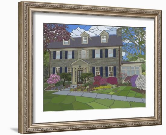 Garden in Spring-Jonathan Mandell-Framed Giclee Print