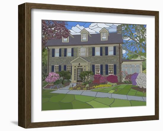 Garden in Spring-Jonathan Mandell-Framed Giclee Print