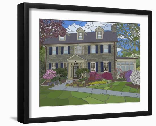 Garden in Spring-Jonathan Mandell-Framed Giclee Print