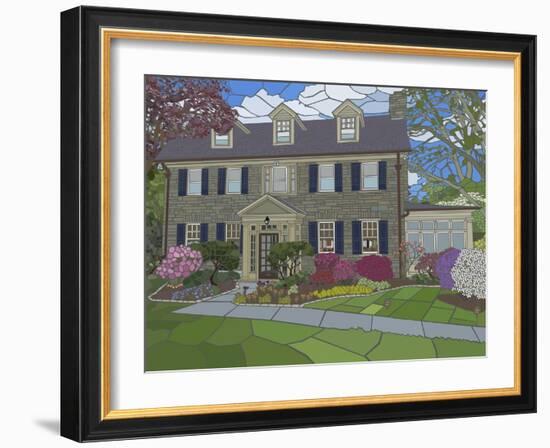 Garden in Spring-Jonathan Mandell-Framed Giclee Print