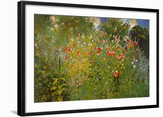 Garden Is A Sea Of Flowers-Ross Sterling Turner-Framed Art Print
