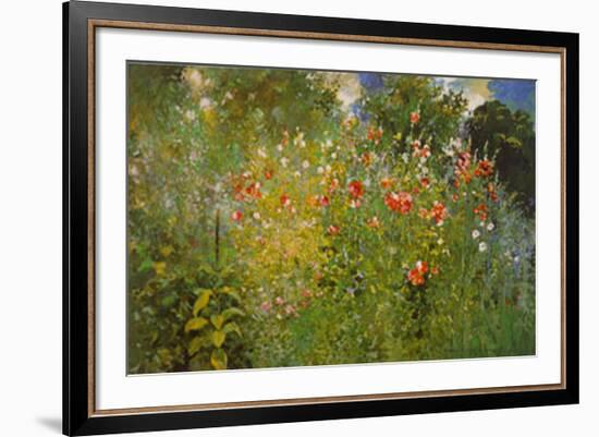 Garden Is A Sea Of Flowers-Ross Sterling Turner-Framed Art Print