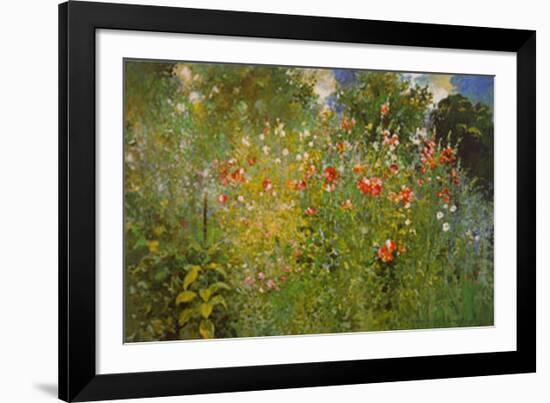 Garden Is A Sea Of Flowers-Ross Sterling Turner-Framed Art Print