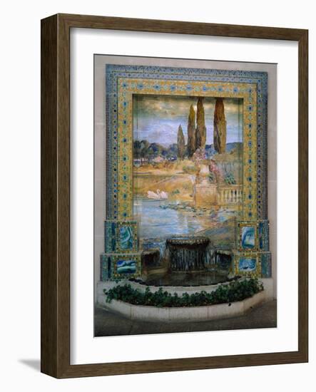 Garden Landscape, c.1905?15-Louis Comfort Tiffany-Framed Photographic Print