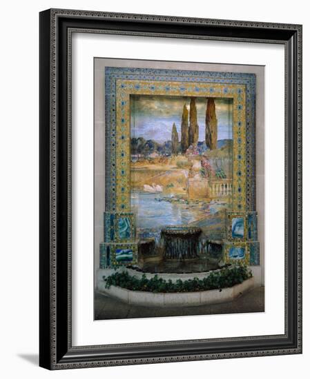 Garden Landscape, c.1905?15-Louis Comfort Tiffany-Framed Photographic Print