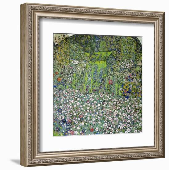 Garden Landscape with Hilltop-Gustav Klimt-Framed Giclee Print