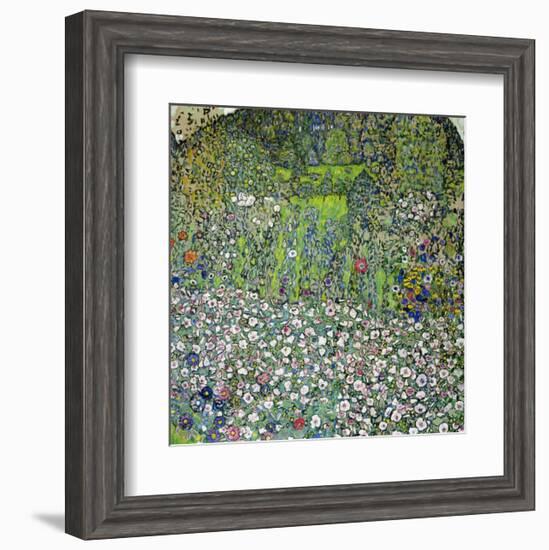 Garden Landscape with Hilltop-Gustav Klimt-Framed Giclee Print