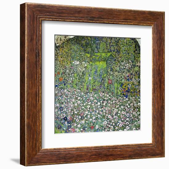 Garden Landscape with Hilltop-Gustav Klimt-Framed Giclee Print