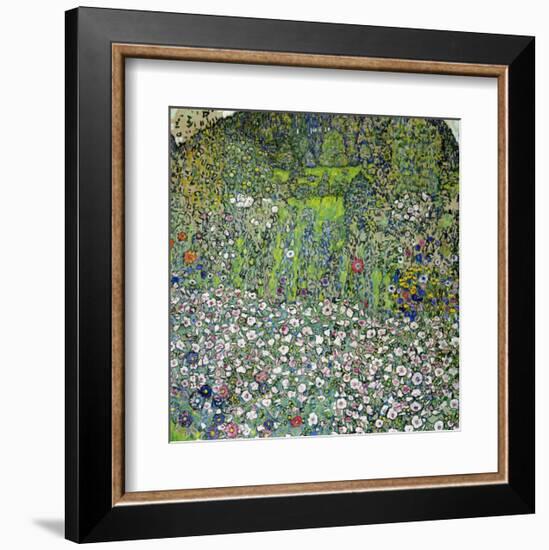 Garden Landscape with Hilltop-Gustav Klimt-Framed Giclee Print