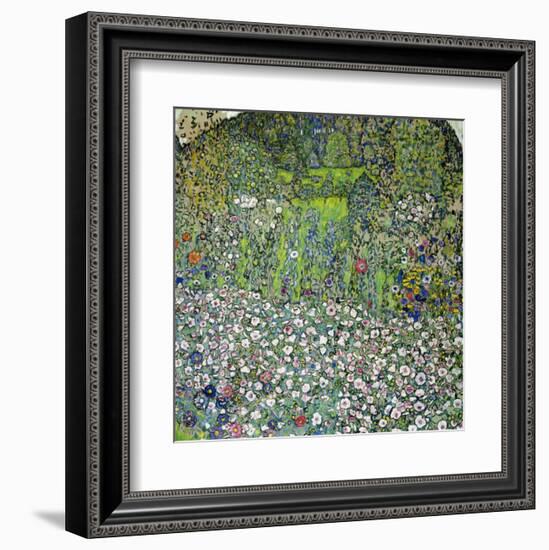 Garden Landscape with Hilltop-Gustav Klimt-Framed Giclee Print