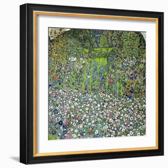 Garden Landscape with Hilltop-Gustav Klimt-Framed Giclee Print