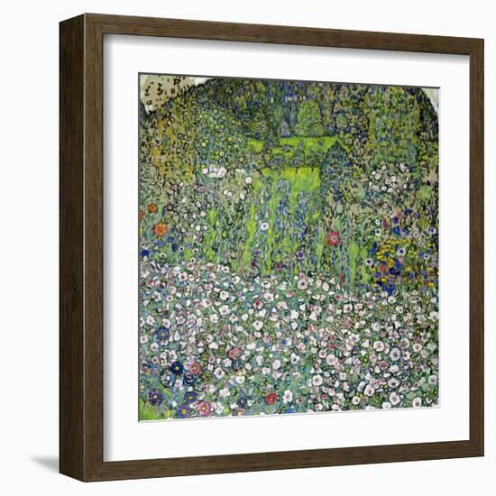 Garden Landscape with Hilltop-Gustav Klimt-Framed Giclee Print