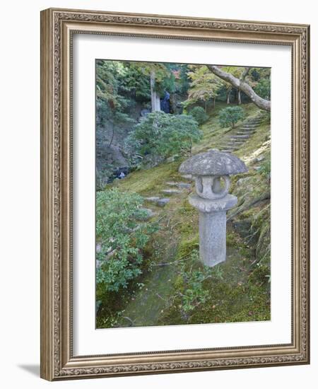 Garden Lantern, Shugakuin Imperial Villa, Kyoto, Japan-Rob Tilley-Framed Photographic Print